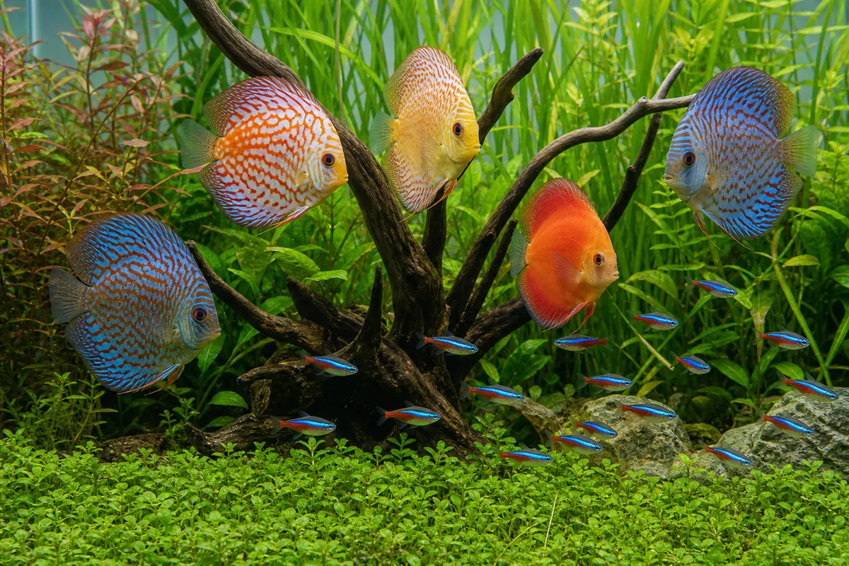 Do Neon Tetras Fit Discus Water and Discus Size?