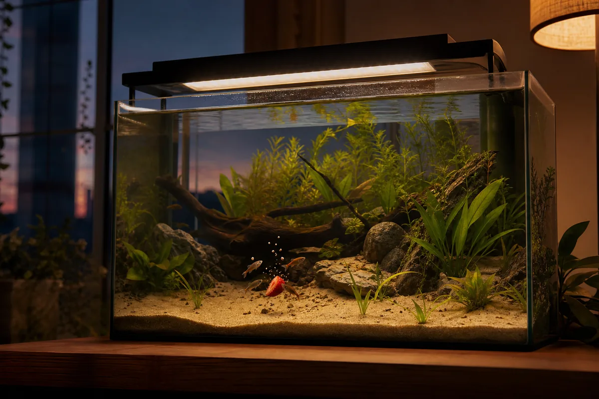 How Small Must Strawberry Be Cut for Aquarium Fish?