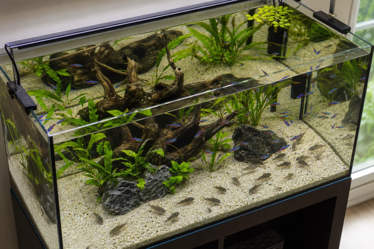 Tank Setup Requirements: Substrate, Plants, and School Size