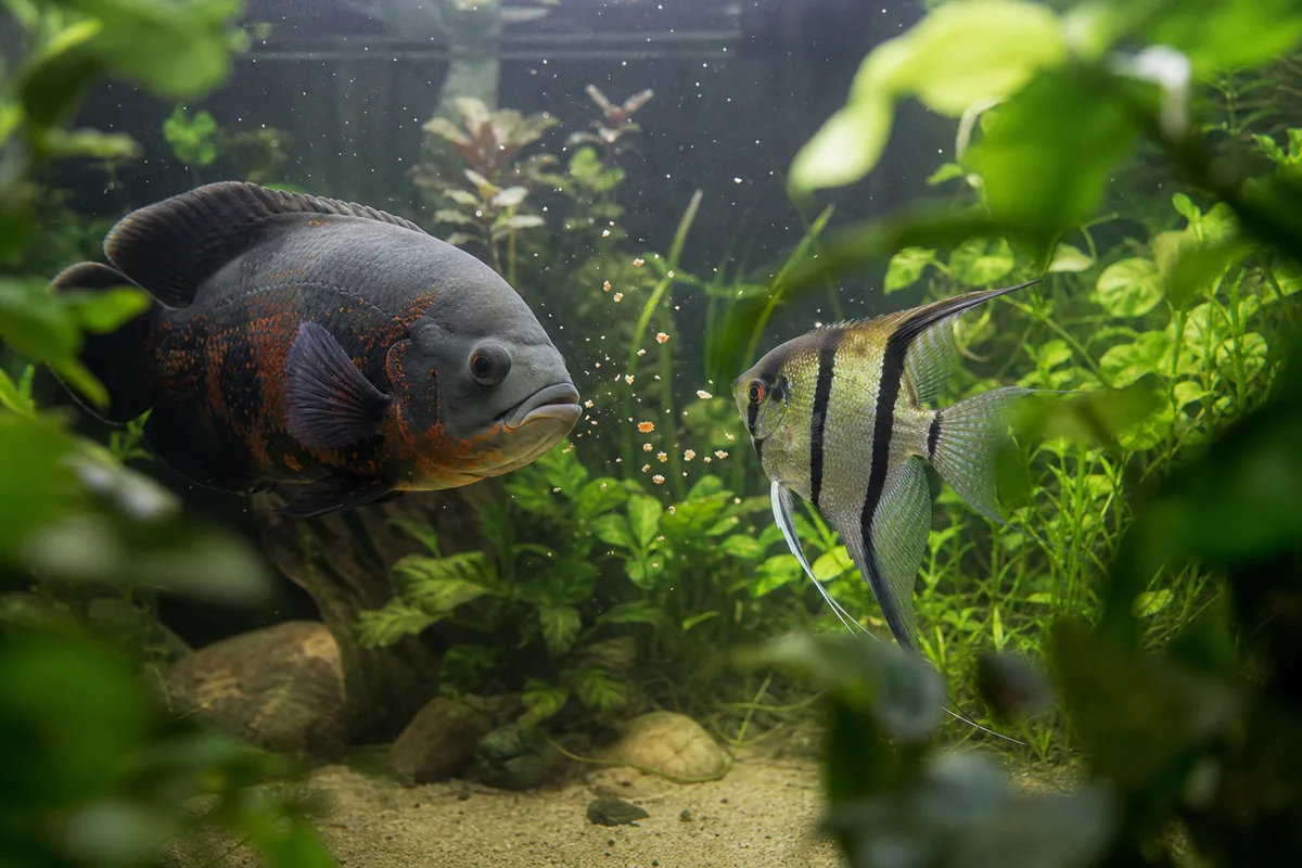 Will an Oscar Outgrow and Bully Any Angelfish?