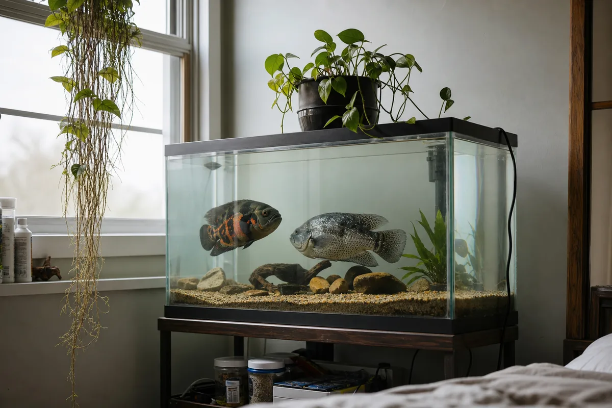How Much Room Do Two Territorial Cichlids Need?