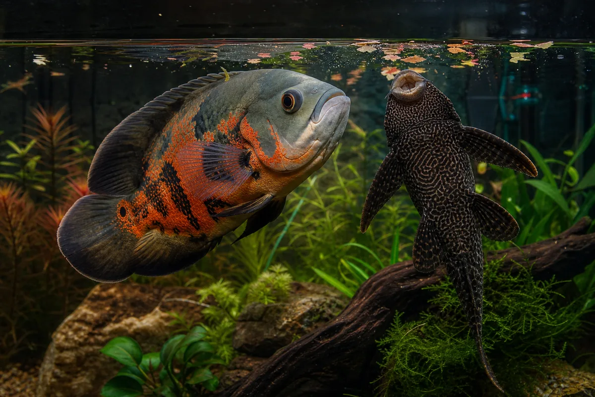 Is a Pleco's Armour Why an Oscar Leaves It Alone?