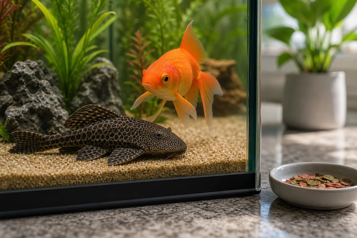 The Temperature Problem: Goldfish (65-74°F) vs. Most Plecos (76-82°F)