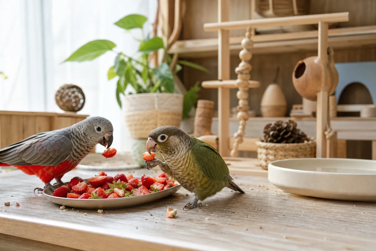 Are Strawberries Low Enough in Sugar for a Bird?