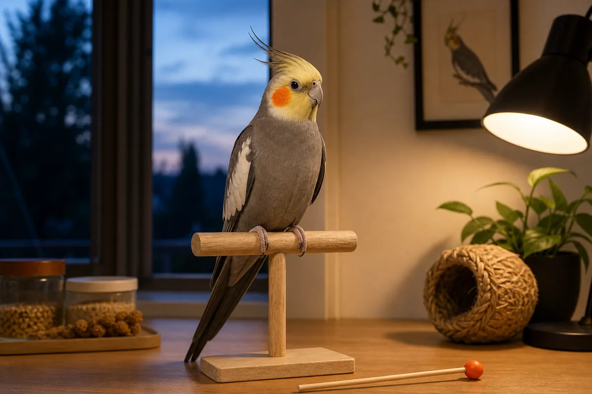 A Cockatiel Whistles Full Songs and Lives 15 to 20 Years