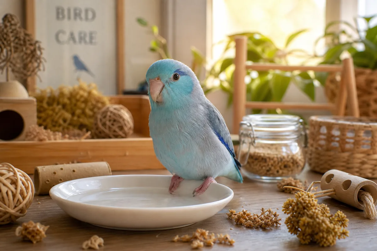 Diet: Pellets, Vegetables, and Seed as Treats
