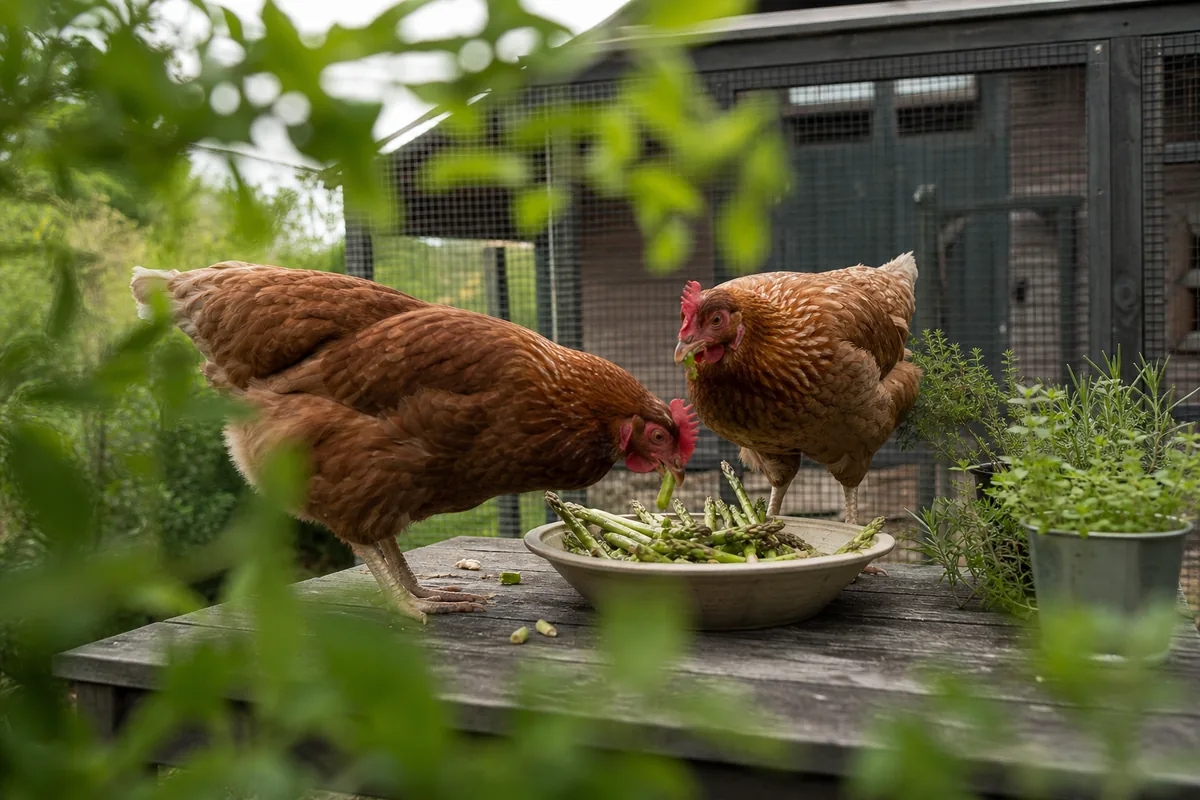 Asparagus Nutrition for Chickens: What 20 Calories per 100g Actually Delivers