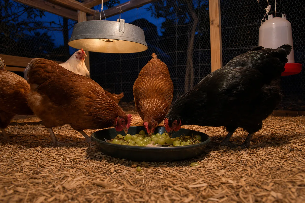 How Many Grapes Can a Chicken Eat? Portion Data by Breed Size