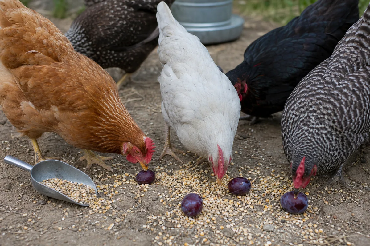 Managing a Plum Tree in the Chicken Run