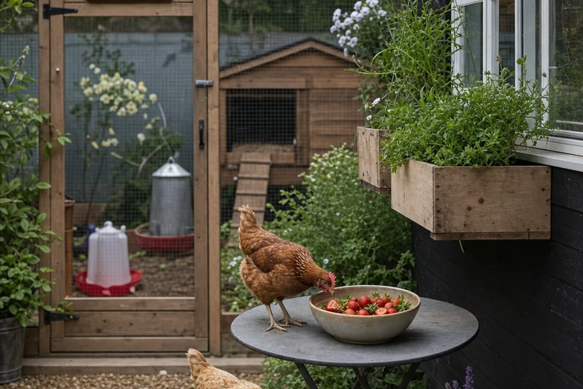 Can Hens Eat the Green Tops of a Strawberry Too?