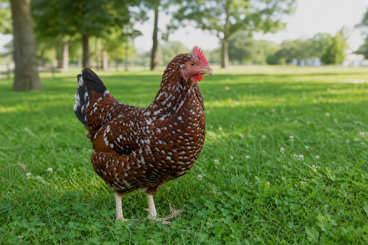 The Speckled Sussex Lays 250 Light Brown Eggs a Year