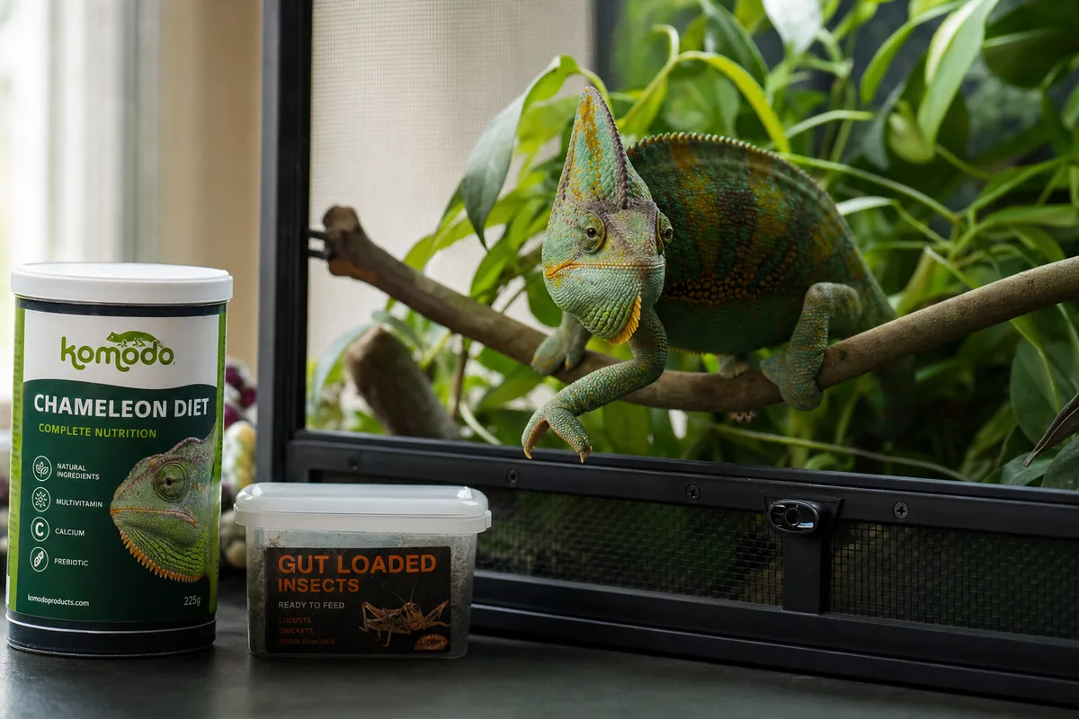 Which Live Insects Should a Chameleon Eat Each Day?
