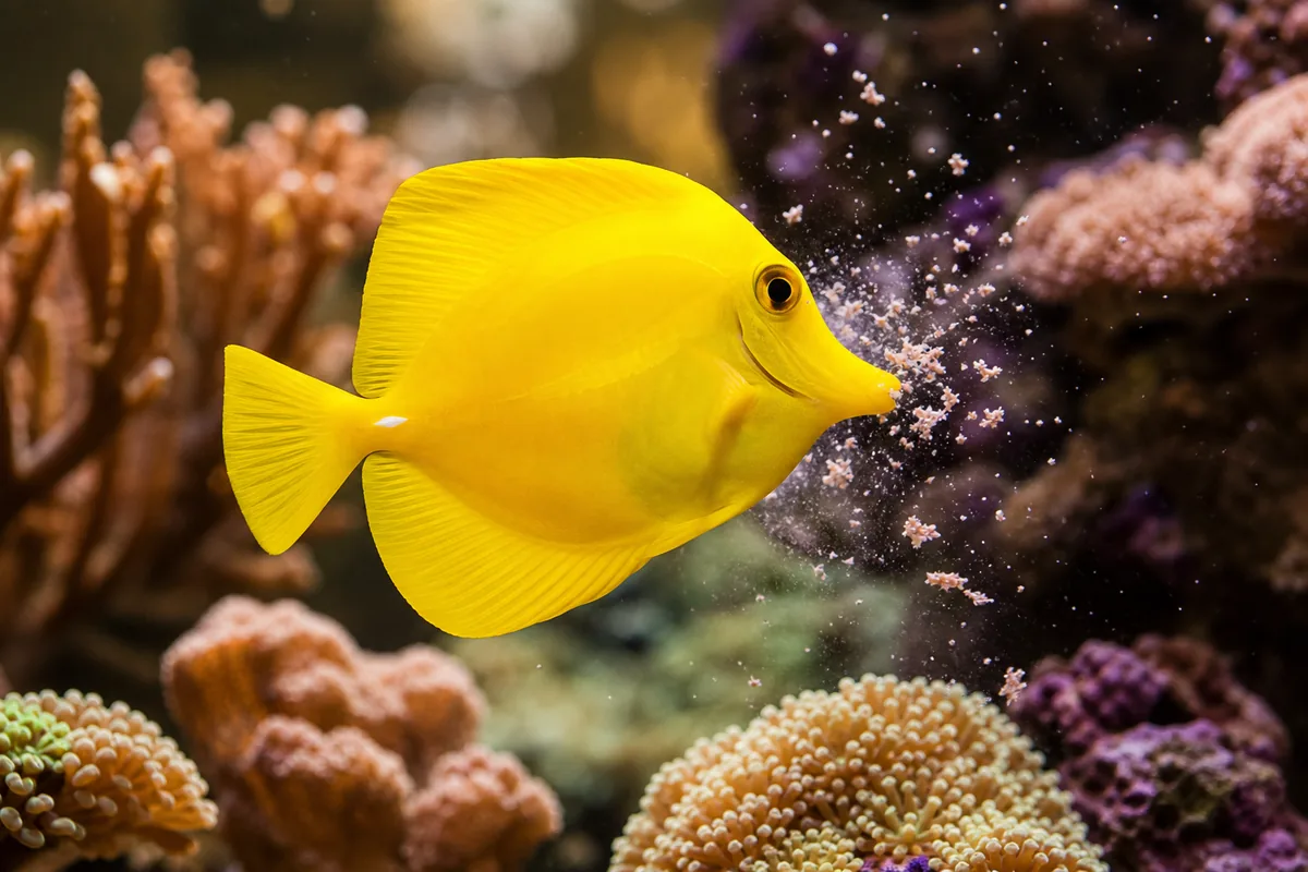 Tank setup: 75 gallons minimum, open swimming space required