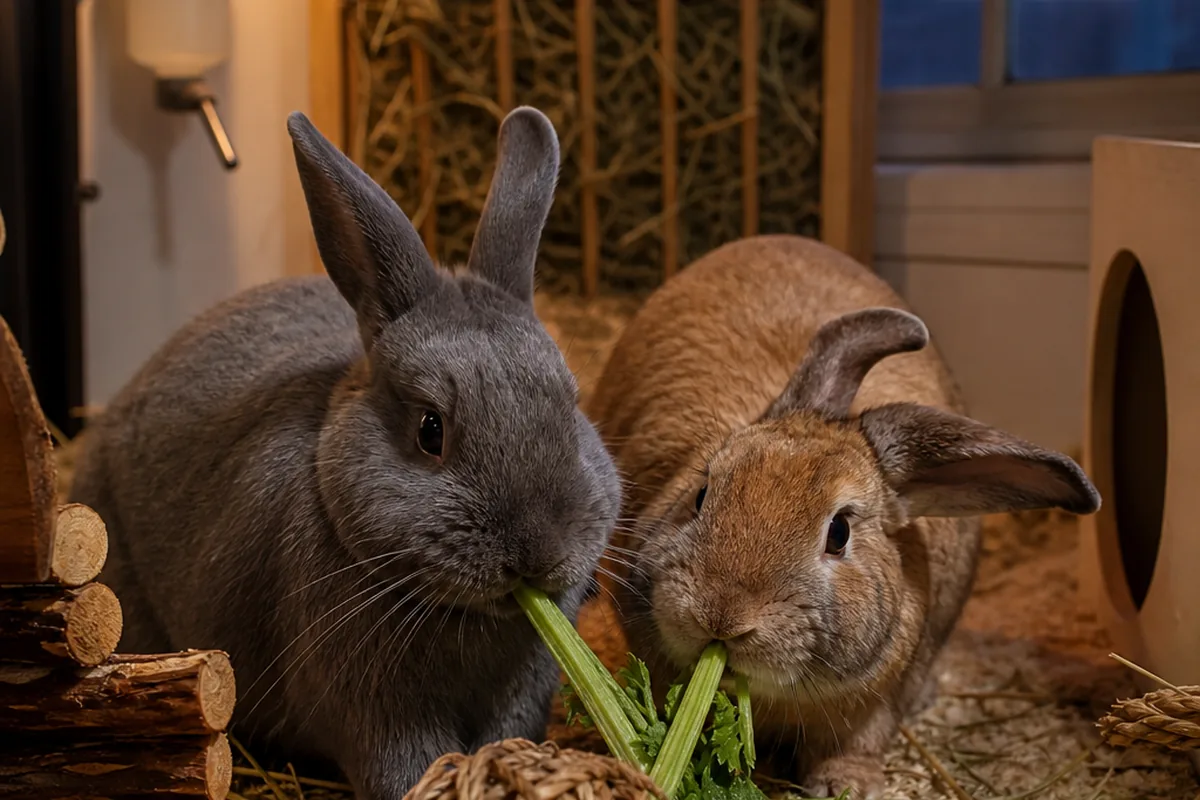 Do Celery Strings Need Cutting Before a Rabbit Eats?