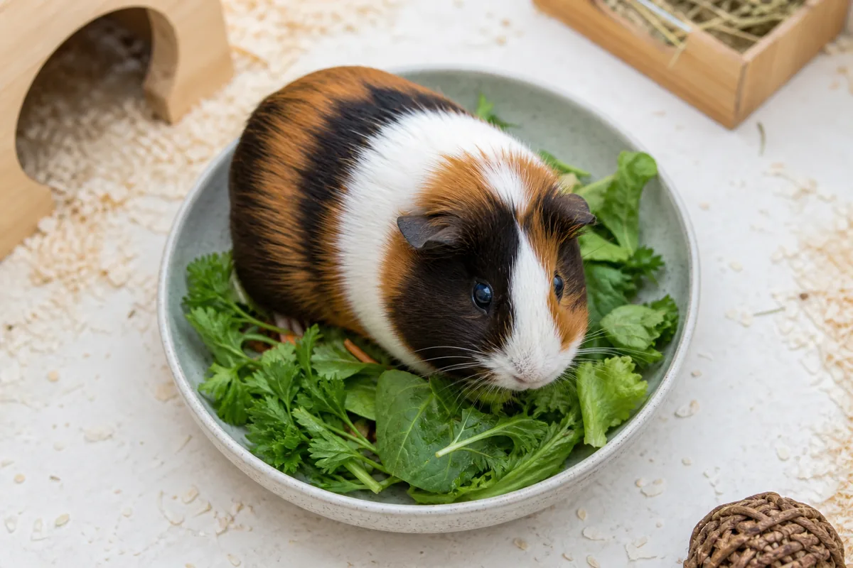 Diet: Unlimited Hay, Daily Vitamin C, Limited Pellets