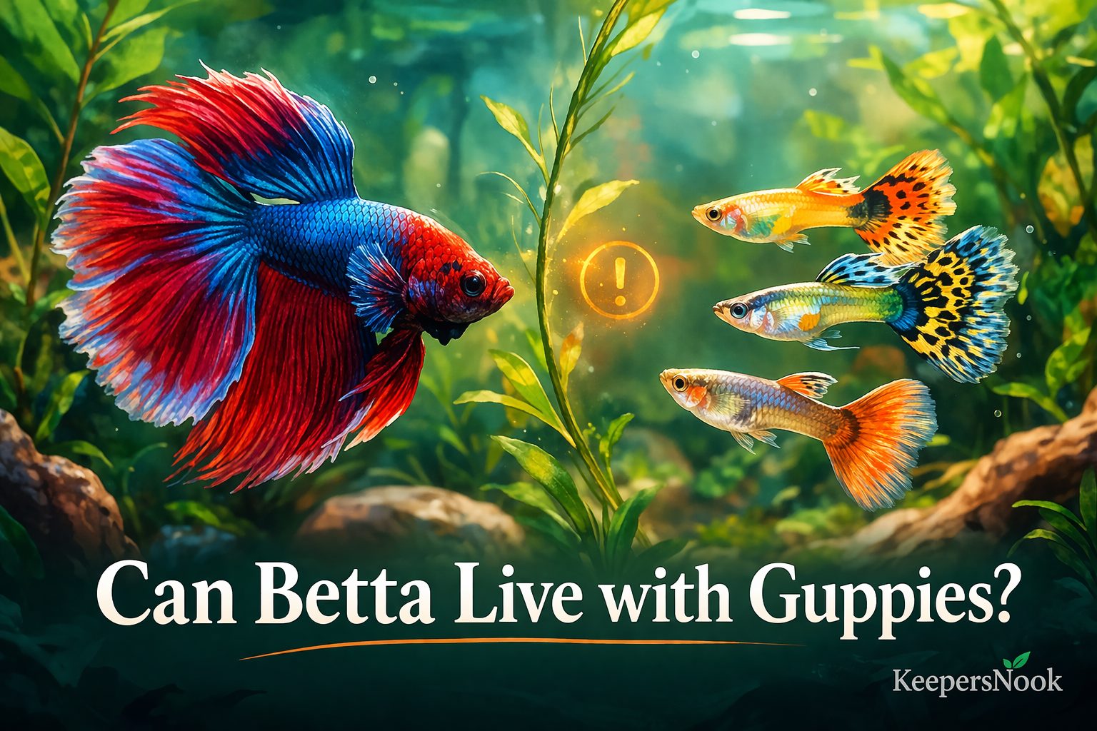 Can Betta Fish Live with Guppies? Why Color Triggers Attacks