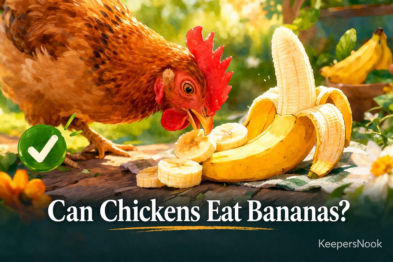 Can Chickens Eat Bananas? Peel, Flesh, and Sugar Content