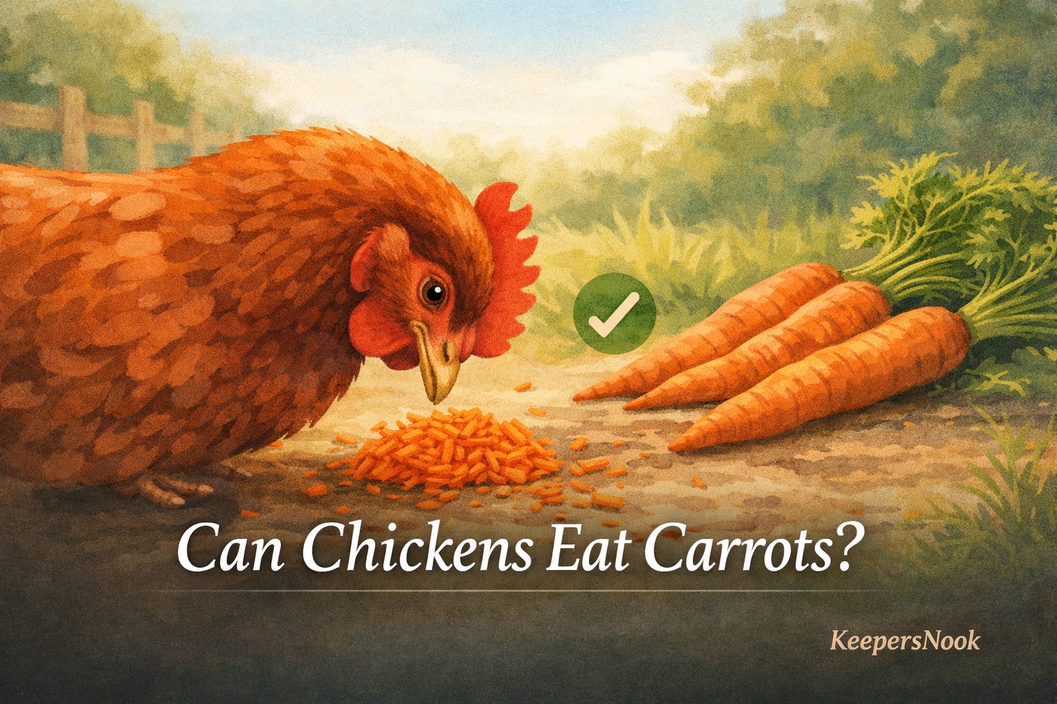 Can Chickens Eat Carrots? Raw, Cooked, and Carrot Tops
