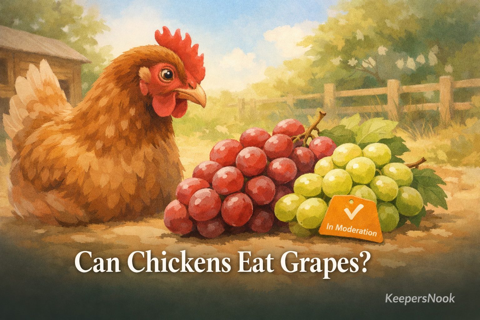 Can Chickens Eat Grapes? Safe Parts, Portions, and Risks