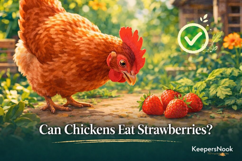 Can Chickens Eat Strawberries? Flesh, Tops, and Portions