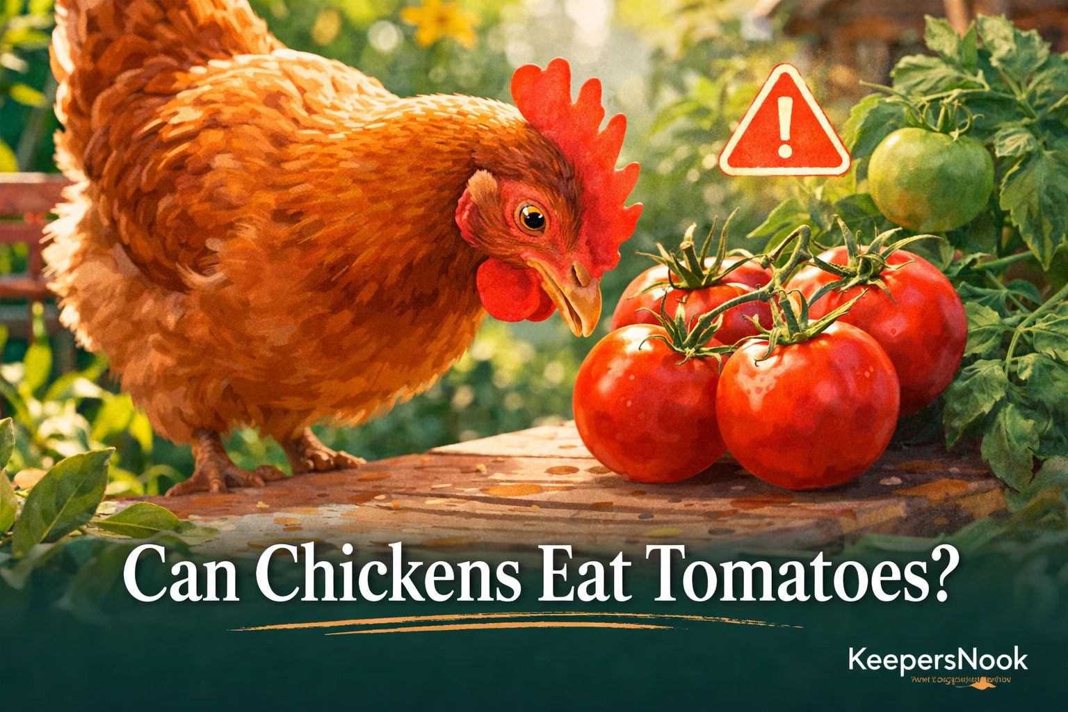 Can Chickens Eat Tomatoes? Ripe Flesh Is Safe, Green Stems Are Toxic