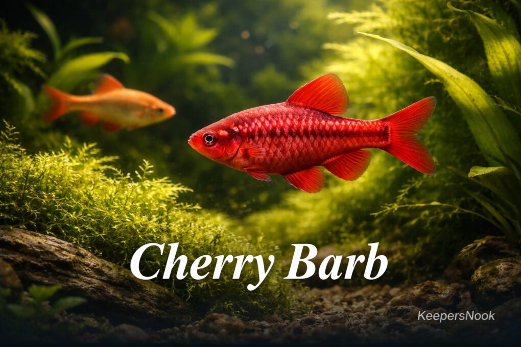 Cherry Barb: Peaceful Schooler with Brilliant Red Males